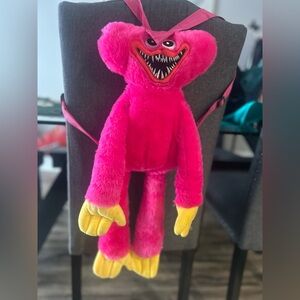 Scarry Poppy Kissy Missy 25” back pack Plush HOT PINK